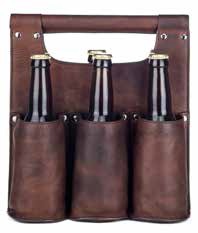  - Brännö Ölväska Skinn 6 Flaskor Brun