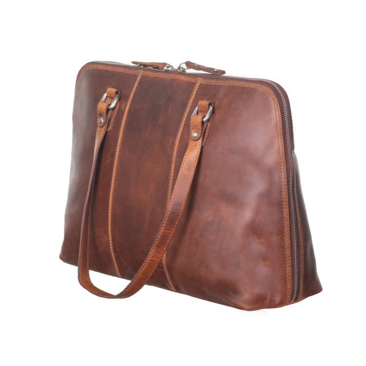  - Florens business Dam 15" i skin Cognac