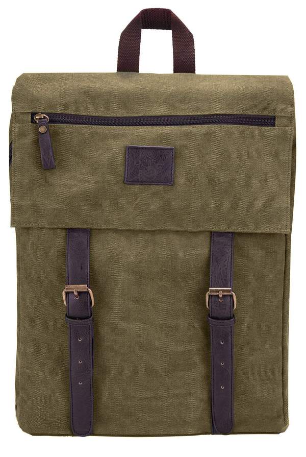  - Sandhamn ryggsäck canvas Olivgrön