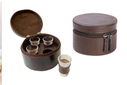  - Brannö Snapsväska inkl. 4 st shotglas, 2,5 cl