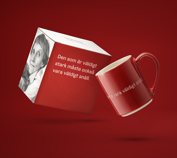 Företagsjulklappar - Astrid Lindgren mugg "Den som är väldigt stark"