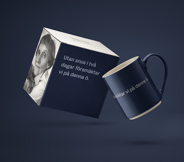 Företagsjulklappar - Astrid Lindgren mugg "Utan snus i två dagar"