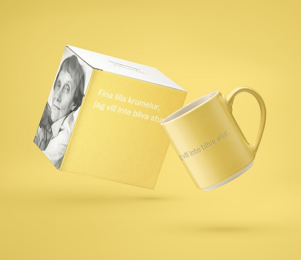  - Astrid Lindgren mugg "Fina lilla"