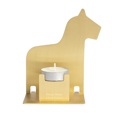  - Pop-Up Candleholder Dalahäst Mässing
