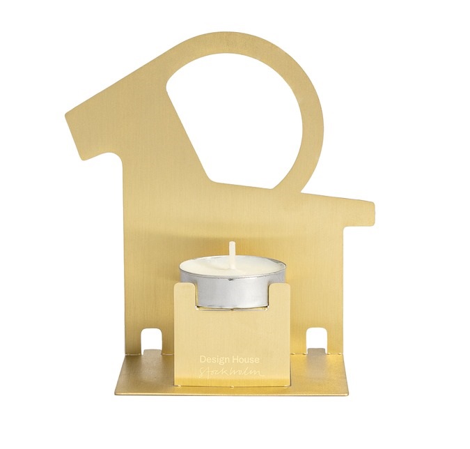  - Pop-Up Candleholder Julbock Mässing