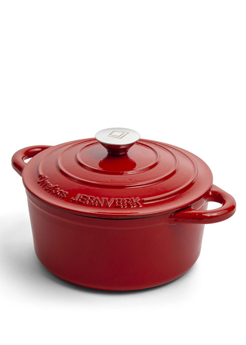  - Orrefors Jernverk Gjutjärnsgryta 2,8 l röd