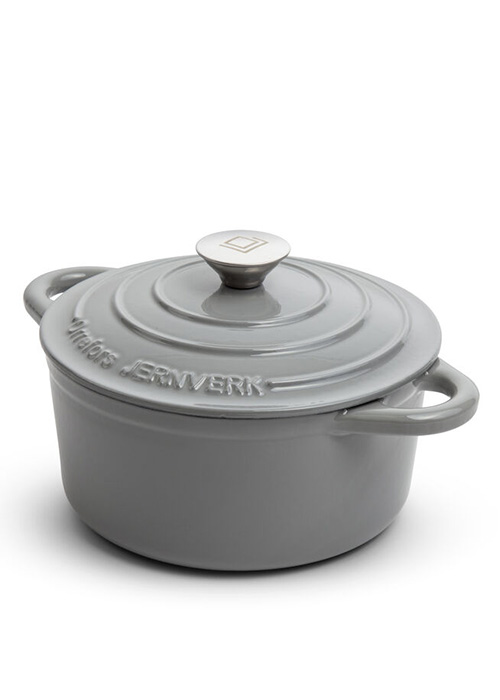  - Orrefors Jernverk Gjutjärnsgryta 2,8 l ljusgrå