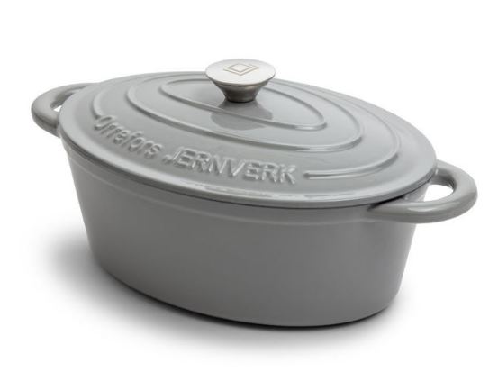  - Orrefors Jernverk Gjutjärnsgryta 3,5 l Ljusgrå