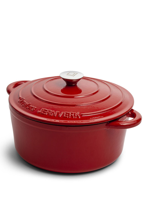  - Orrefors Jernverk Gjutjärnsgryta 5 l röd