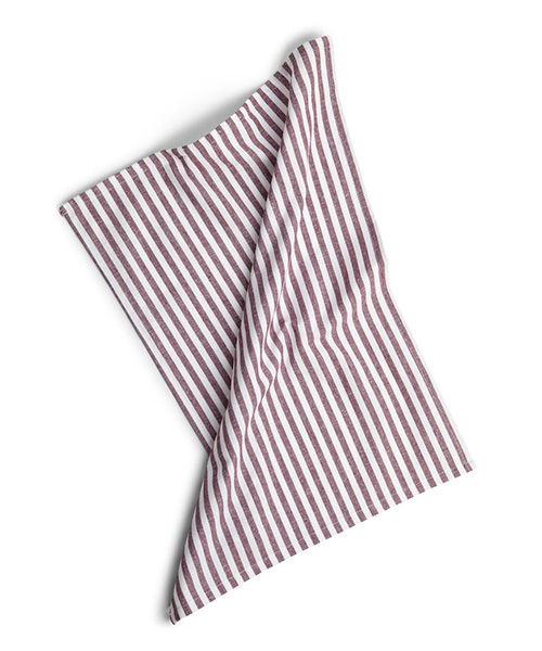  - Kökshandduk Rand Återvunnen vinröd