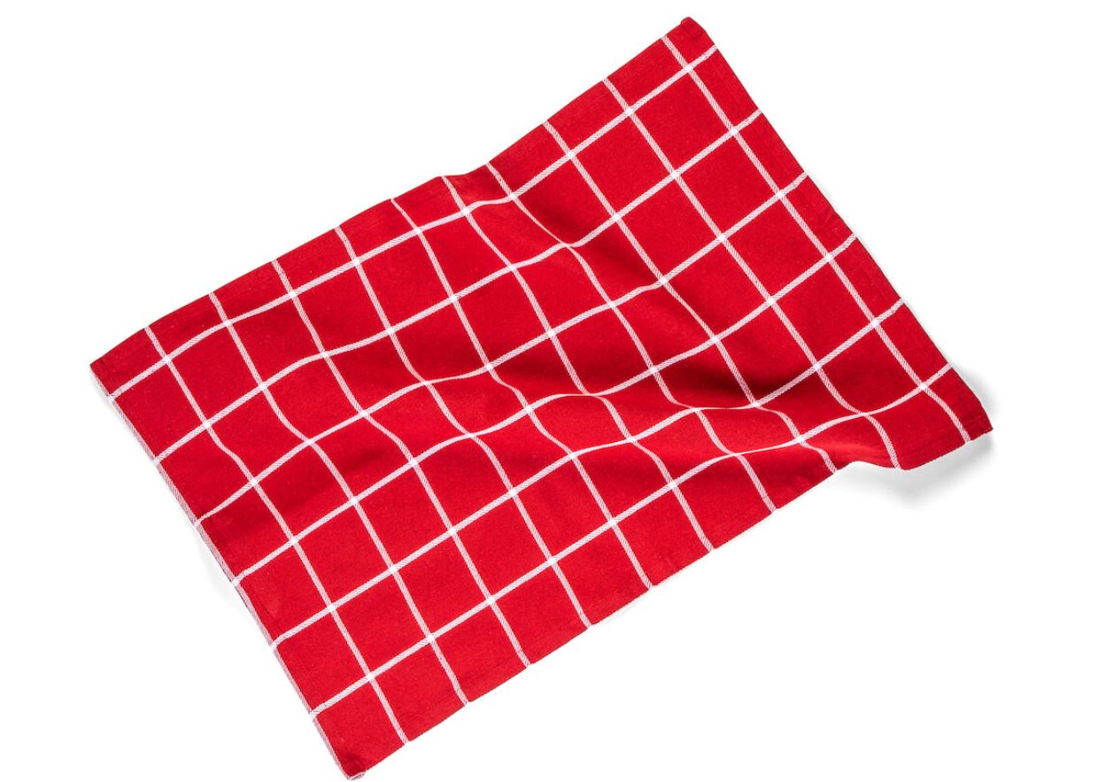  - Kökshandduk Sandbogen Återvunnen röd