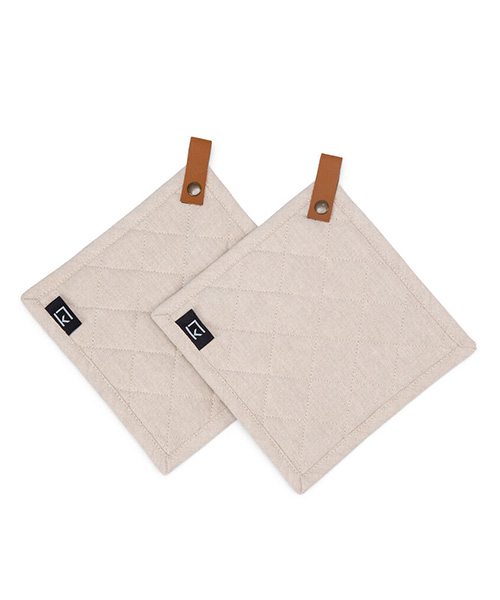  -  Kosta Linnewäfveri Grytlapp 2-pack  sand