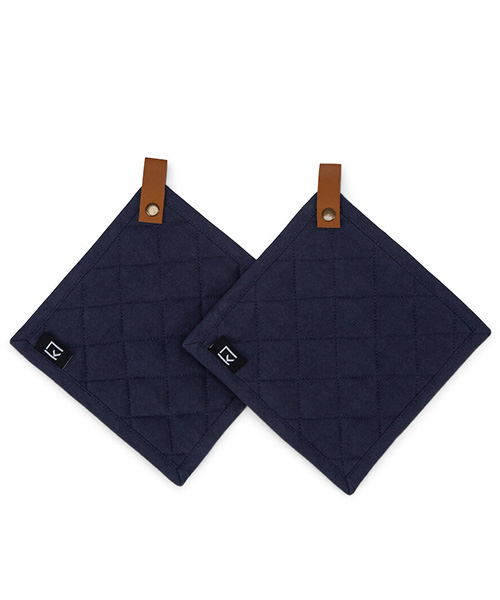  -  Kosta Linnewäfveri Grytlapp 2-pack  marin