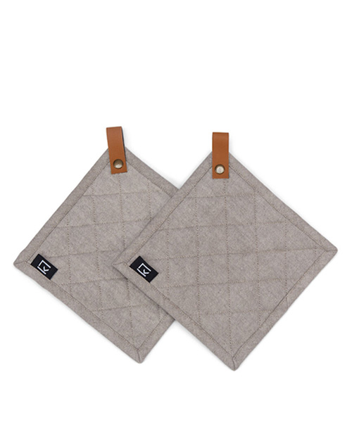  -  Kosta Linnewäfveri Grytlapp 2-pack  grå