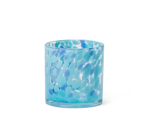  - Orrefors Jernverk Glaslykta Mönstrad Small- Blå