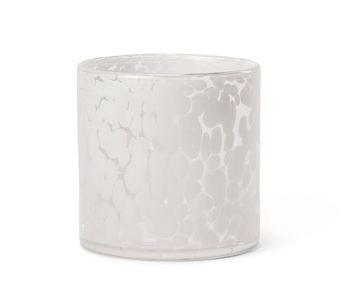  - Orrefors Jernverk Glaslykta Mönstrad Large- Vit