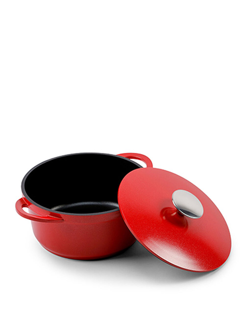  - Aluminiumgryta 2,5 l Röd