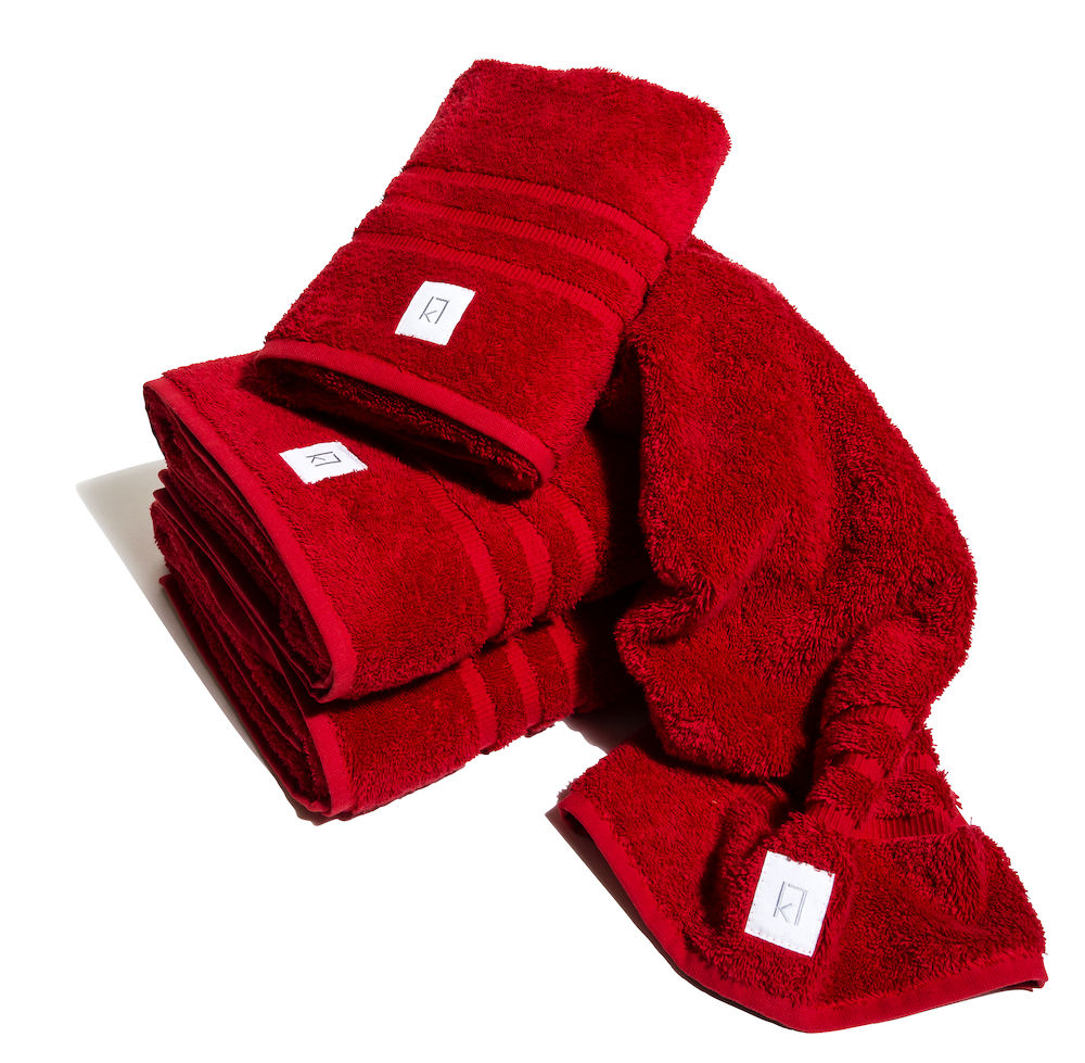  - Kosta Linnewäfveri Frottést Jasmine Röd