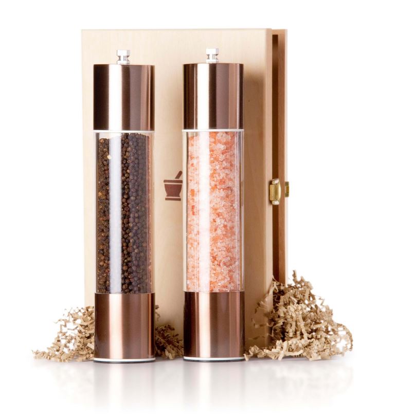  - Designline trälåda med bronskvarnar