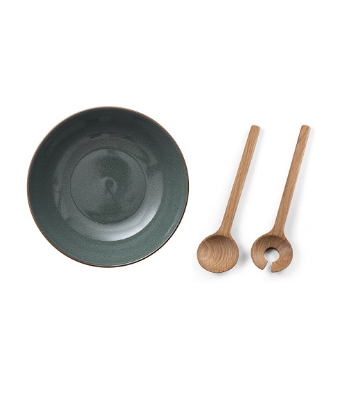  - Salladsskål & -bestick Wood/Forest