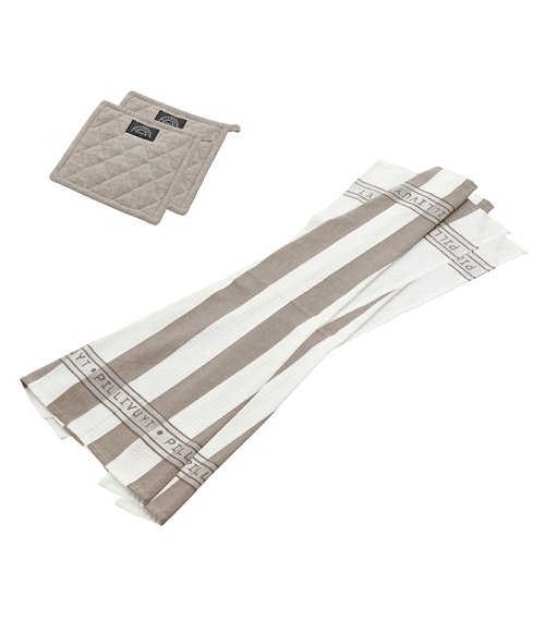  - Pillivuyt Kökstextilier Recycle 4-delar Fungi brown