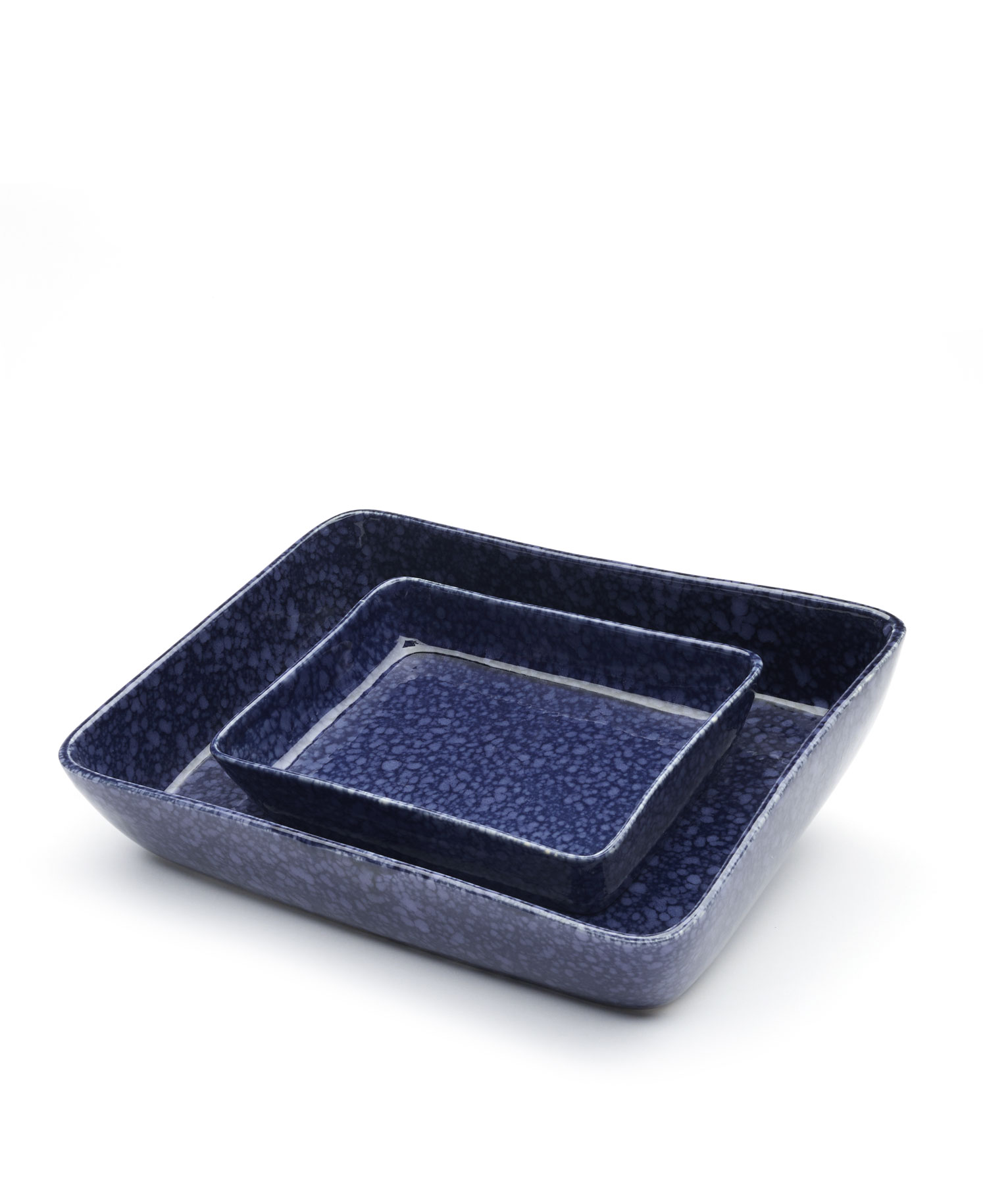  - Ugnsform i keramik, 2-pack Mörkblå