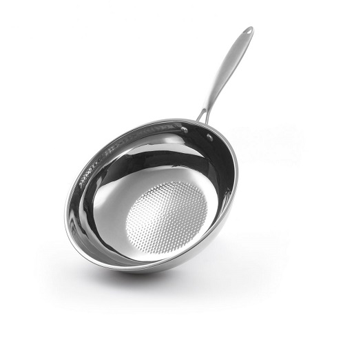  - Wokpanna i rostfritt stål