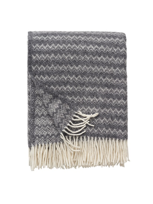  - Klippan pläd Fjälltopp Mörkgrå