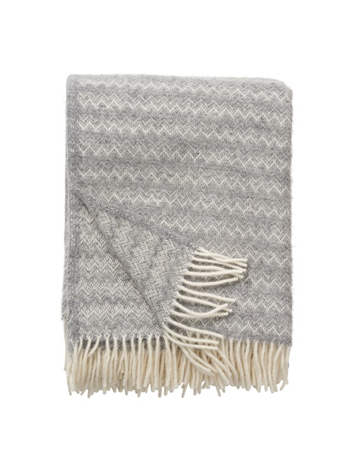  - Klippan pläd Fjälltopp Ljusgrå