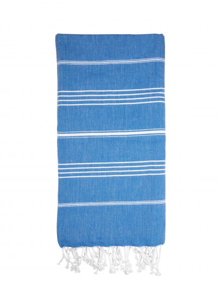  - Hamam Badhandduk Blå/ Vit