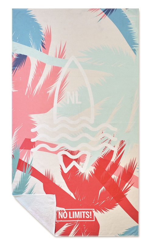  - Full colour beach towel Palm