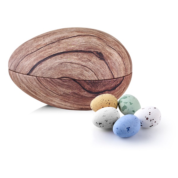  - Metallägg - Trä 200 g. Belgiska chokladägg