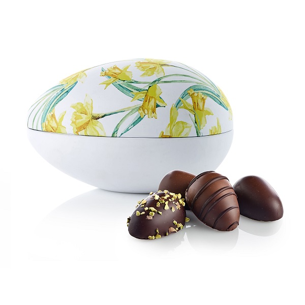  - Metallägg - Påsklilja 140 g. Marsipanägg