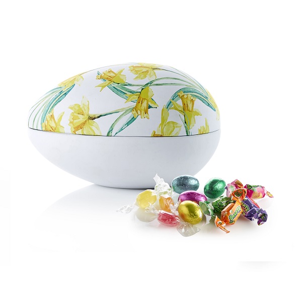  - Metallägg - Påsklilja 200 g. Choklad, karameller och kolor