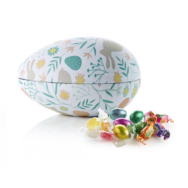  - Metallägg - Påskhare 200 g. Chokladägg, kolor & karameller