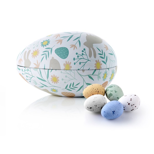  - Metallägg - Påskhare 200 g. Belgiska Chokladägg