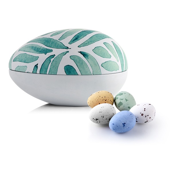  - Metallägg - Palmblad 200 g. Belgiska Chokladägg