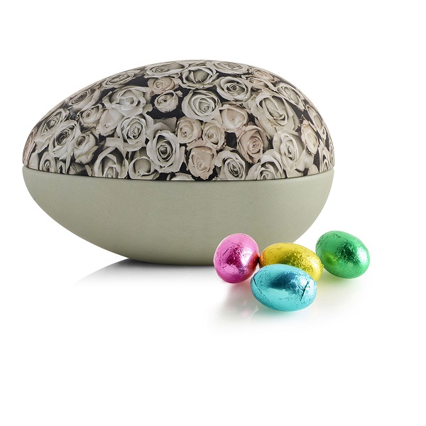  - Metallägg - Rosor 275 g. Pralinägg