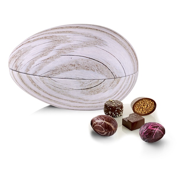  - Metallägg - Ljus ek 350 g. Lyxchoklad och lyxägg