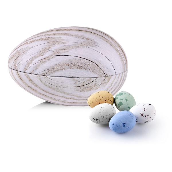  - Metallägg - Ljus ek 200 g. Belgiska chokladägg