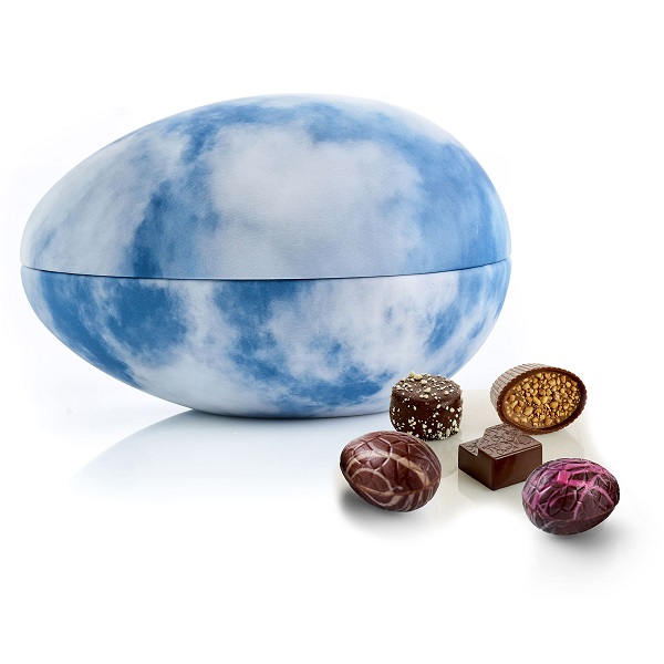  - Metallägg - Blå himmel 350 g. Lyxchoklad och lyxägg