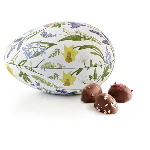  - Metallägg - Vår blommor 170 g. Ekologiska marsipanägg