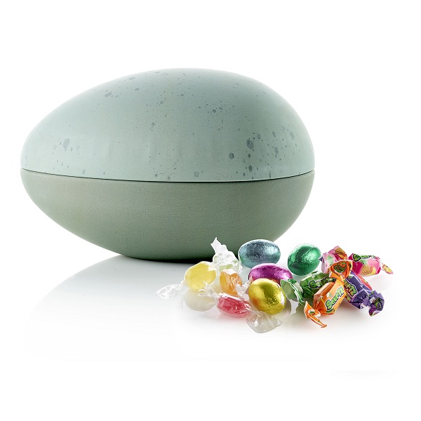  - Metallägg - Grönt stänk 200 g. Choklad, karameller och kolor