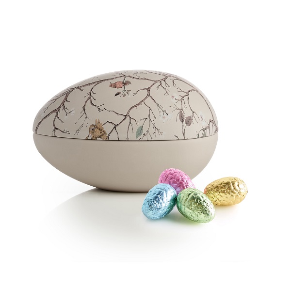  - Metallägg - Fåglar 260 g. Lyxchokladägg i folie