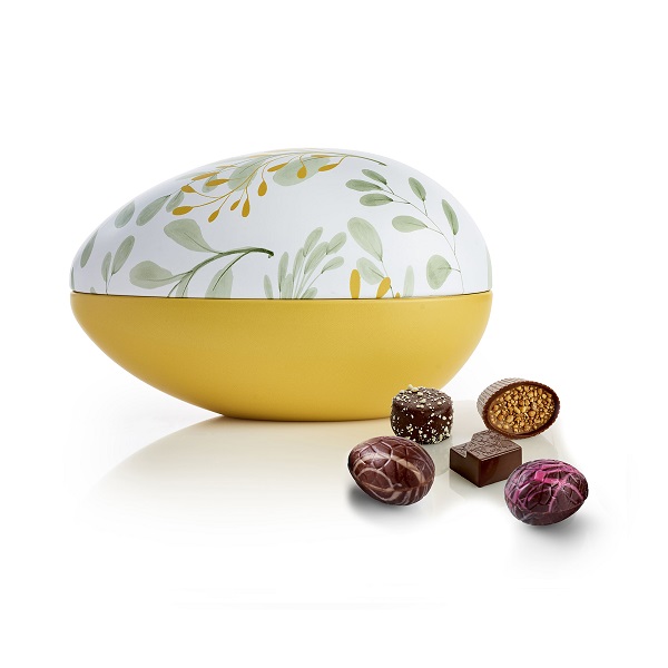  - Metallägg - Gula Blad 250 g. Lyxchoklad och lyxägg