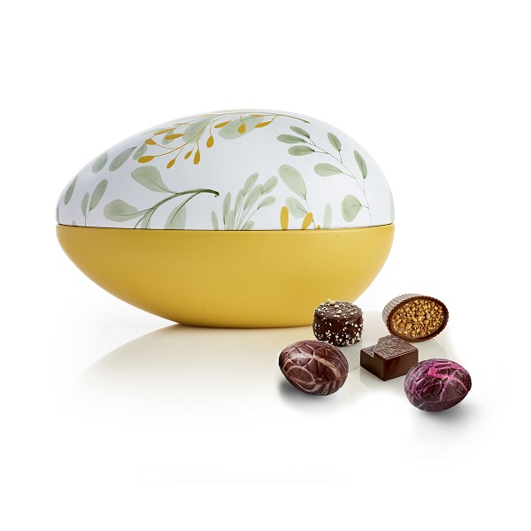  - Metallägg - Gula Blad 350 g. Lyxchoklad och lyxägg