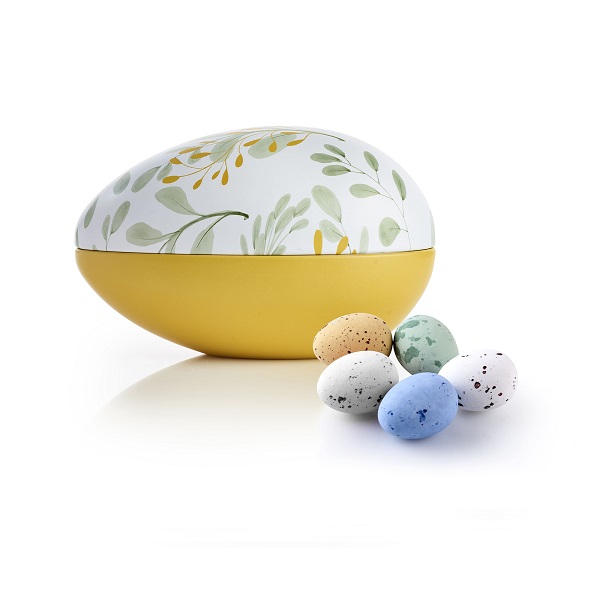  - Metallägg - Gula Blad 200 g. Belgiska chokladägg