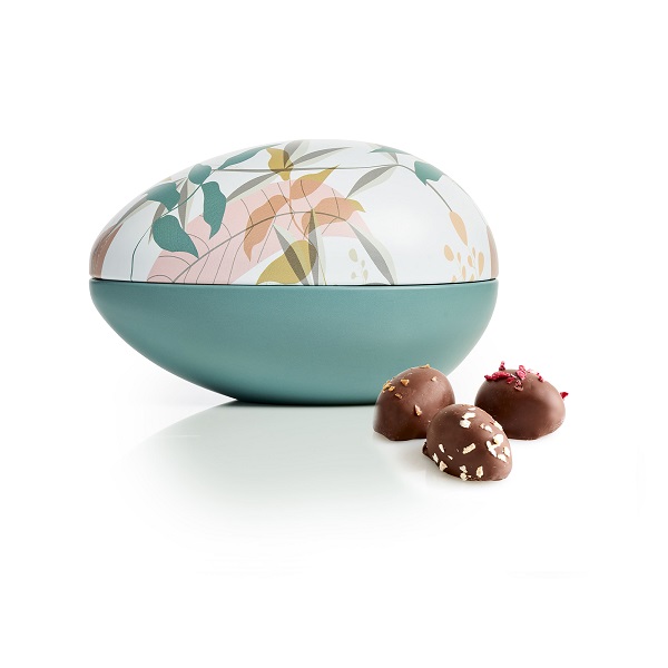  - Metallägg - Gröna Blad 170 g. Ekologiska marsipanägg