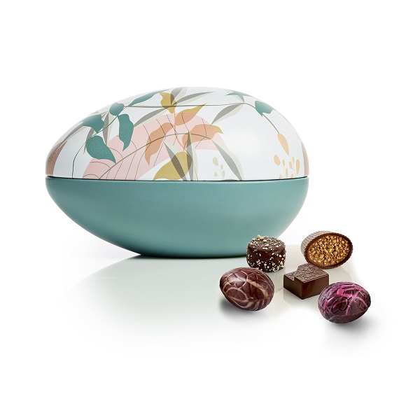  - Metallägg - Gröna Blad 250 g. Lyxchoklad och lyxägg