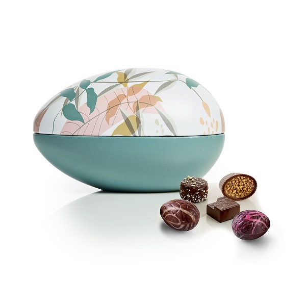  - Metallägg - Gröna Blad 350 g. Lyxchoklad och lyxägg